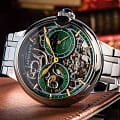 Earnshaw Earnshaw Barallier ES-8242-66  английские мужские часы на браслете нержавеющая сталь боковой вид
