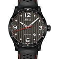 Mido Mido Multifort Adventure M025.407.36.061.00  M0254073606100 механические мужские часы черный циферблат, браслет кожаный — вид спереди