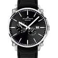 Jacques Lemans Jacques Lemans Derby 1-2200A  1-2200A механические мужские часы черный циферблат, браслет кожаный — вид спереди
