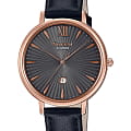 Casio Casio Sheen SHE-4534PGL-1A  SHE-4534PGL-1A кварцевые женские часы антрацитовый циферблат, браслет кожаный — вид спереди