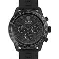 Philipp Plein Philipp Plein Pleinmeter PWPYA0324  PWPYA0324 кварцевые мужские часы черный циферблат, браслет силикон — вид спереди
