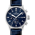 Jacques Lemans Jacques Lemans Sport 1-1915A  1-1915A кварцевые мужские часы синий циферблат, браслет кожаный — вид спереди