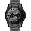 Armani Exchange Armani Exchange Banks AX1738  AX1738 кварцевые мужские часы серый циферблат, браслет сталь с ip покрытием — вид спереди