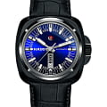 Rado Rado Hyperchrome R32171205 Automatic R32171205 механические мужские часы синий циферблат, браслет кожаный — вид спереди