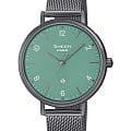 Casio Casio Sheen SHE-4562BM-3A  SHE-4562BM-3A кварцевые женские часы зеленый циферблат, браслет нержавеющая сталь — вид спереди