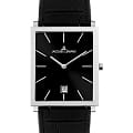 Jacques Lemans Jacques Lemans Classic 1-2173A  1-2173A кварцевые мужские часы черный циферблат, браслет кожаный — вид спереди