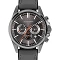 Jacques Lemans Jacques Lemans  Sport 1-2119A  1-2119A кварцевые мужские часы серый циферблат, браслет кожа + силикон — вид спереди