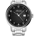 Adriatica Adriatica Chronograph A8308.5124A  A8308.5124A механические мужские часы черный циферблат, браслет нержавеющая сталь — вид спереди