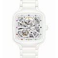 Rado Rado True Square Automatic Open Heart R27073712 Automatic R27073712 механические мужские часы  белый циферблат, браслет высокотехнологичная керамика + титан — вид спереди