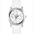 Guess Guess Trend GW0860L3  GW0860L3 кварцевые женские часы белый циферблат, браслет кожаный — вид спереди
