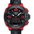 Tissot Tissot T-Race Touch Aluminium T081.420.97.207.00 T Race T0814209720700 кварцевые мужские часы  черный циферблат, браслет силикон — вид спереди