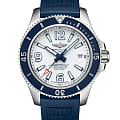 Breitling Breitling Superocean Automatic 42 A17366D81A1S1  A17366D81A1S1 механические мужские часы белый циферблат, браслет каучук — вид спереди