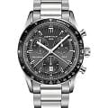 Certina Certina DS-2 Chronograph 1/100 sec  C024.447.11.081.00 DS 2 C0244471108100 кварцевые мужские часы черный циферблат, браслет нержавеющая сталь — вид спереди