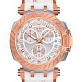Tissot Tissot T-Race Chronograph T115.417.27.011.01 T Race T1154172701101 кварцевые мужские часы серебристый циферблат, браслет силикон — вид спереди