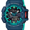 Casio Casio G-Shock GA-400CC-2A GA GA-400CC-2AER электронные мужские часы черный циферблат, браслет пластик — вид спереди