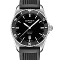 Certina Certina DS First C014.410.17.051.00 DS First C0144101705100 кварцевые мужские часы  черный циферблат, браслет каучук — вид спереди