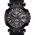 Tissot Tissot T-Race Chronograph T115.417.37.061.03 T Race T1154173706103 кварцевые мужские часы черный циферблат, браслет силикон — вид спереди
