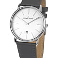 Jacques Lemans Jacques Lemans  Classic 1-2003B  1-2003B кварцевые мужские часы белый циферблат, браслет кожаный — вид спереди