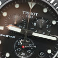 Tissot Tissot Seastar 1000 Chronograph T120.417.11.051.00 кварцевые мужские часы часы, крупный план черный циферблат