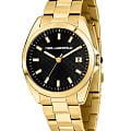 Karl Lagerfeld Karl Lagerfeld Round Essentials R0553101506  R0553101506 кварцевые женские часы черный циферблат, браслет нержавеющая сталь с ip-покрытием — вид спереди