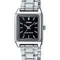 Casio Casio Collection LTP-V007D-1E  LTP-V007D-1E кварцевые женские часы черный циферблат, браслет нержавеющая сталь — вид спереди