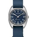 Hamilton Hamilton Khaki Aviation Pilot Pioneer Mechanical H76419941  H76419941 механические мужские часы синий циферблат, браслет тканевый — вид спереди