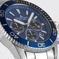 Jacques Lemans Jacques Lemans Liverpool Diver 1-2206H кварцевые мужские часы часы крупный план синий циферблата