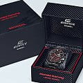 Casio Casio Edifice EQB-1000HR-1A кварцевые мужские часы часы крупный план черный циферблата