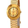 Rado Rado The Original R12416663 Automatic R12416663 механические женские часы золотой циферблат, браслет нержавеющая сталь с pvd-покрытием — вид спереди