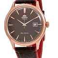 Orient Orient Automatic FAC08001T0  FAC08001T0 механические мужские часы  коричневый циферблат, браслет кожаный — вид спереди