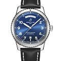 Breitling Breitling Aviator 8 Automatic Day & Date 41 A45330101C1X4  A45330101C1X4 механические мужские часы синий циферблат, браслет кожаный — вид спереди