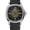 Mido Mido Multifort TV Big Date M049.526.17.081.01  M0495261708101 механические мужские часы серый циферблат, браслет тканевый — вид спереди