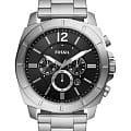 Fossil Fossil Privateer BQ2757  BQ2757 кварцевые мужские часы черный циферблат, браслет нержавеющая сталь — вид спереди