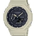 Casio Casio G-Shock GA-2100-5A GA-2100 GA-2100-5A электронные мужские часы черный циферблат, браслет пластик — вид спереди