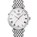 Tissot Tissot Everytime Lady T143.210.11.033.00 Everytime T1432101103300 кварцевые женские часы  серебристый циферблат, браслет нержавеющая сталь — вид спереди