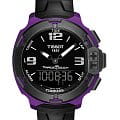 Tissot Tissot T-Race T-Touch T081.420.97.057.05 T Race T0814209705705 кварцевые мужские часы черный циферблат, браслет силикон — вид спереди