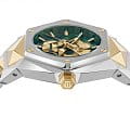Philipp Plein Philipp Plein The Skull PWPWA0724 кварцевые женские часы часы, крупный план зеленый циферблат