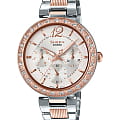 Casio Casio Sheen SHE-3065SPG-7AUER  SHE-3065SPG-7A кварцевые женские часы шампань циферблат, браслет сталь с ip покрытием — вид спереди