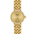 Tissot Tissot Lovely Round T140.009.63.026.00 Lovely T1400096302600 кварцевые женские часы  золотой циферблат, браслет 18-каратное красное золото — вид спереди