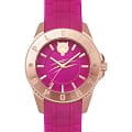 Plein Sport Plein Sport Glam PSKBA0523  PSKBA0523 кварцевые женские часы розовый циферблат, браслет силикон — вид спереди