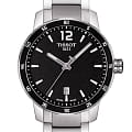 Tissot Tissot Quickster T095.410.11.057.00 Quickster T0954101105700 кварцевые мужские часы черный циферблат, браслет  — вид спереди