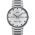 Mido Mido Commander 1959 M8429.4.21.23  M842942123 механические мужские часы белый циферблат, браслет нержавеющая сталь — вид спереди