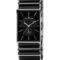 Jacques Lemans Jacques Lemans 1-1900A  1-1900A кварцевые мужские часы  черный циферблат, браслет сталь с ip покрытием + керамика — вид спереди