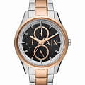 Armani Exchange Armani Exchange Dante AX1882  AX1882 кварцевые мужские часы черный циферблат, браслет нержавеющая сталь с ip-покрытием — вид спереди