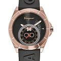 Salvatore Ferragamo Salvatore Ferragamo Signature SF1Y00319  SF1Y00319 кварцевые мужские часы  черный циферблат, браслет силикон — вид спереди