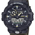 Casio Casio G-Shock GA-710TU-1A3DR (GA-710TU-1A3) GA GA-710TU-1A3DR электронные мужские часы желтый циферблат, браслет полимер — вид спереди