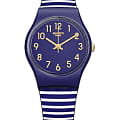 Swatch Swatch Lady LN153  LN153 кварцевые женские часы синий циферблат, браслет пластик — вид спереди