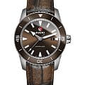 Rado Rado Captain Cook Automatic R32501305 Automatic R32501305 механические мужские часы коричневый циферблат, браслет кожаный — вид спереди