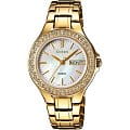 Casio Casio Sheen SHE-4800G-7A  SHE-4800G-7A кварцевые женские часы перламутровый циферблат, браслет  — вид спереди