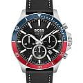 Hugo Boss Hugo Boss Troper HB1514099  HB1514099 кварцевые мужские часы черный циферблат, браслет кожаный — вид спереди
